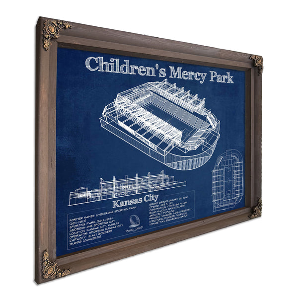 Kansas City Children's Mercy Park Vintage Soccer MLS Print