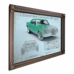 1967 Camaro SS 1967 Original Vintage Car Print