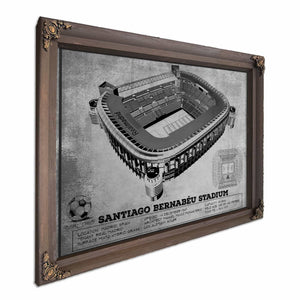Real Madrid Football Club - Santiago Bernabéu Stadium Stadium Soccer Team Color Print