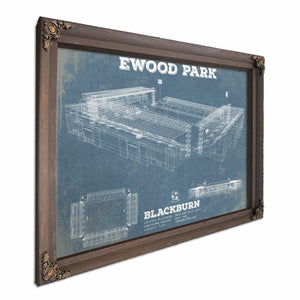 Blackburn Rovers FC Vintage Ewood Park Soccer Print