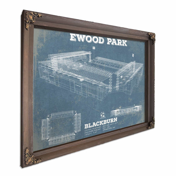 Blackburn Rovers FC Vintage Ewood Park Soccer Print