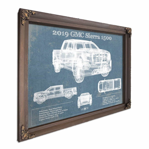 2019 GMC Sierra 1500 Vintage Blueprint Auto Print