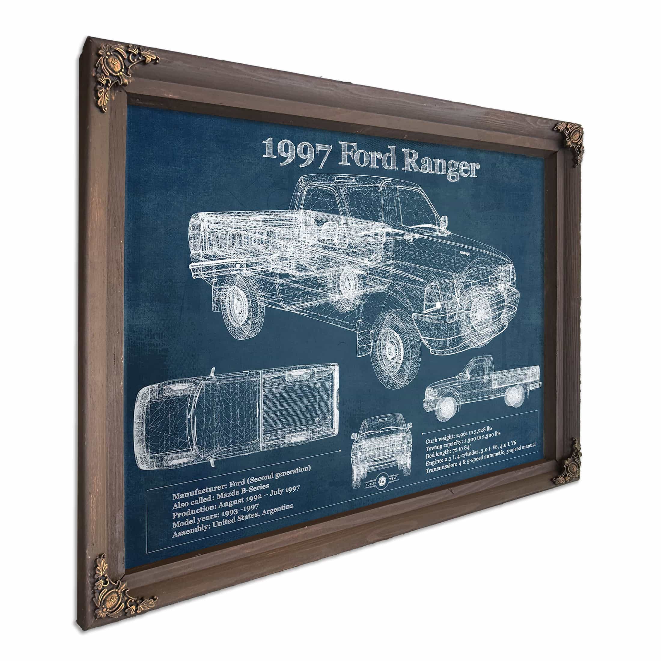 1997 Ford Ranger Wall Art Print | Cutler West