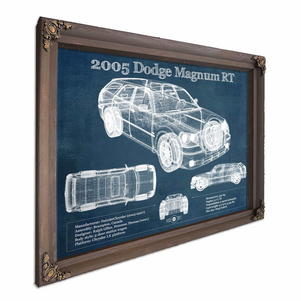 2005 Dodge Magnum RT Vintage Blueprint Auto Print