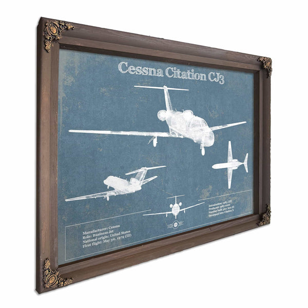 Cessna Citation CJ3 Original Blueprint Art