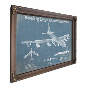 Boeing B-52 Stratofortress Patent Blueprint Original Military Wall Art