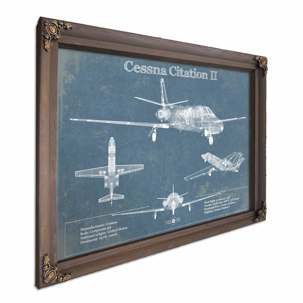 Cessna Citation II Original Blueprint Art