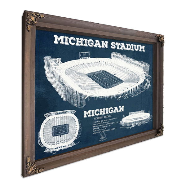 Michigan State Spartans - Spartan Stadium Vintage Football Team Art