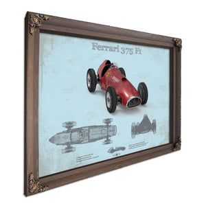 Vintage Ferrari 375 Formula One Race Car Print