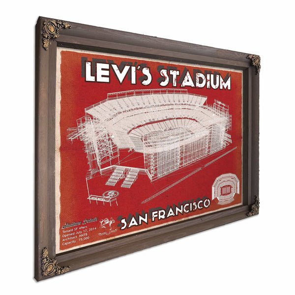 Vintage San Francisco 49ers - Levi's Stadium NFL Print