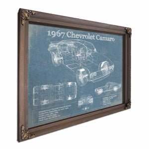 1967 Chevrolet Camaro Original Vintage Car Print