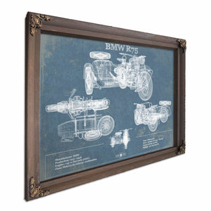 BMW R75 Blueprint Motorcycle Patent Print