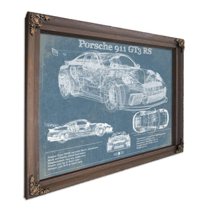 Porsche 911 GT3 RS 2011 Vintage Sports Car Print