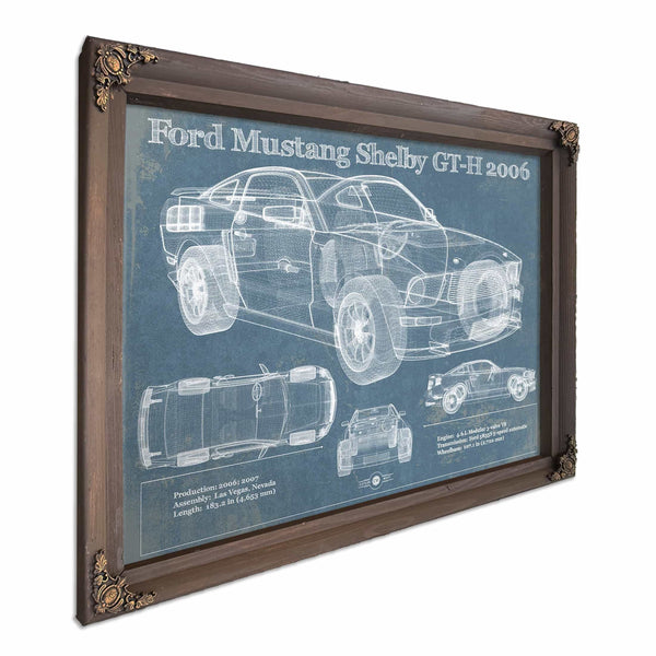 Ford Mustang Shelby GT-H 2006 Original Blueprint Art