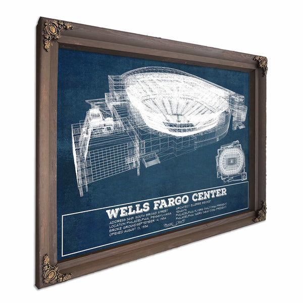 Philadelphia Flyers Wells Fargo Center Philadelphia Seating Chart - Vintage Hockey Print
