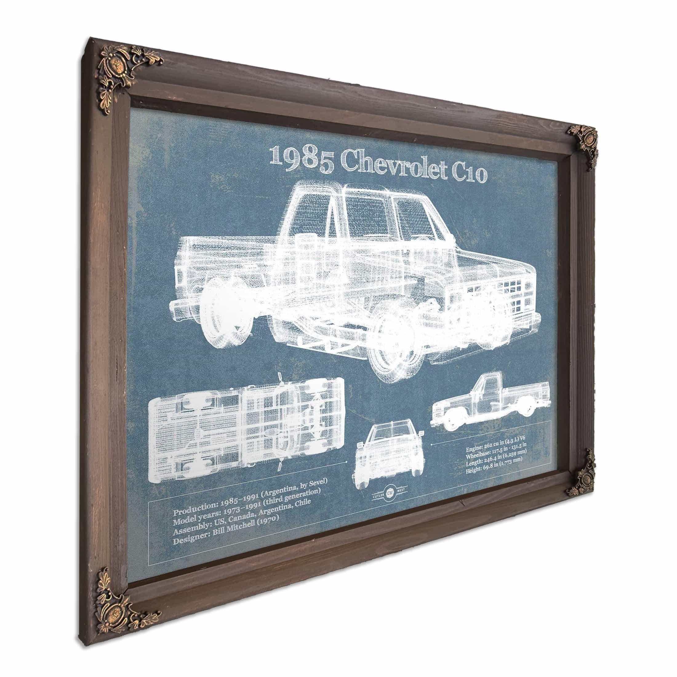1985 Chevy C10 Wall Art Print | Cutler West