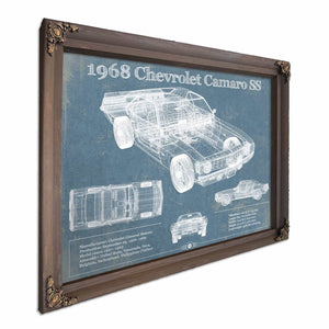1968 Chevrolet Camaro SS Original Vintage Car Print