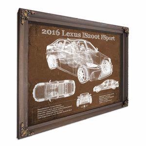 2016 Lexus IS (XE30) 200t F Sport (2017) Blueprint Auto Print