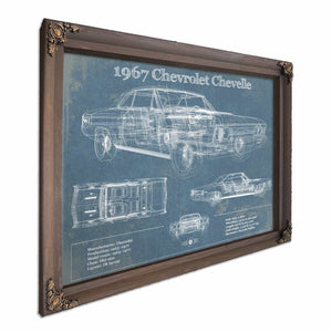 1967 Chevrolet Chevelle Original Blueprint Art