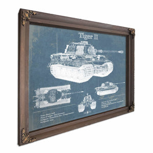Tiger II Vintage German Tank Military Print