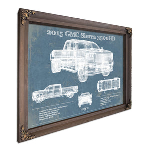 2015 GMC Sierra 3500HD Vintage Blueprint Auto Print