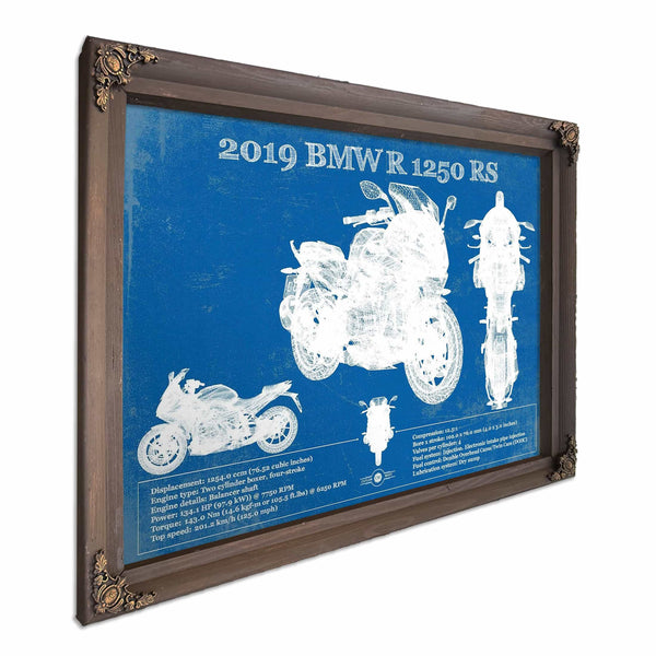 2019 BMW R1250RS Vintage Blueprint Auto Print