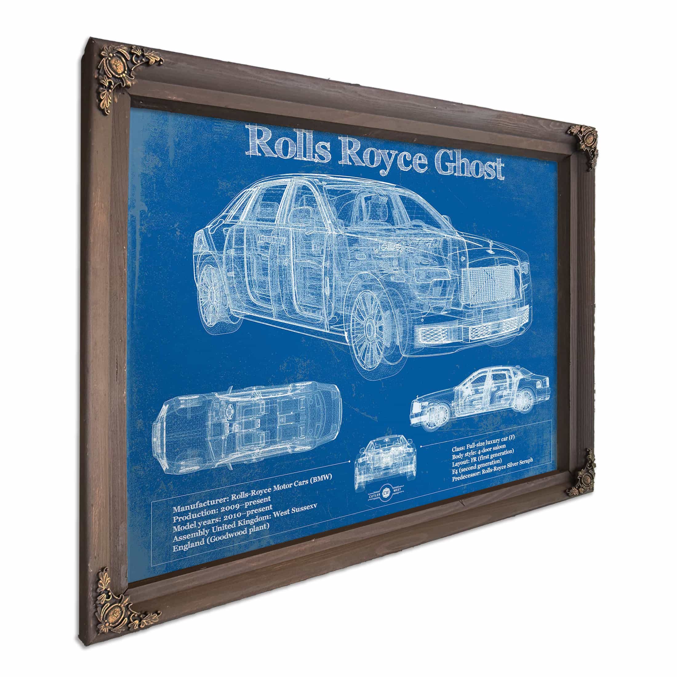 2018 Rolls Royce Ghost Wall Art Print | Cutler West