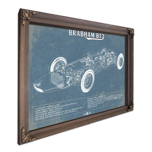 Brabham BT3 Formula One Racing Car Vintage Auto Print