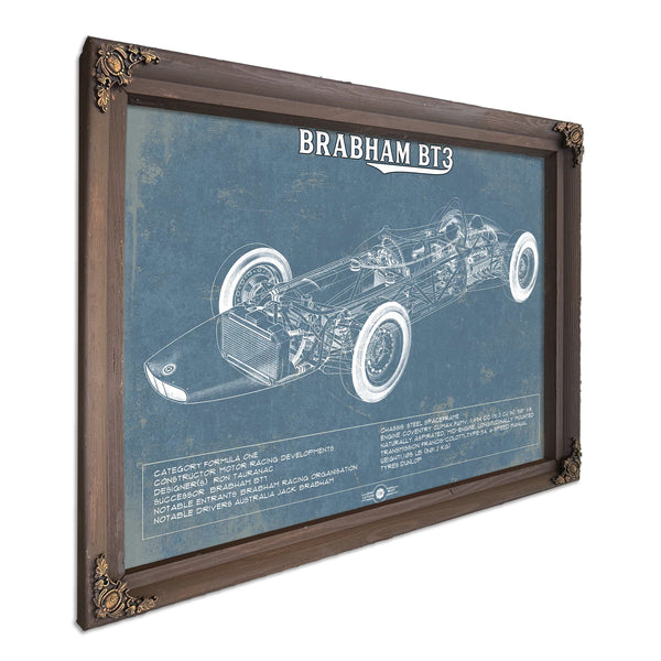 Brabham BT3 Formula One Racing Car Vintage Auto Print
