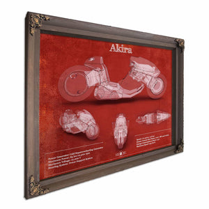 Akira Blueprint Vintage Motorcycle Print
