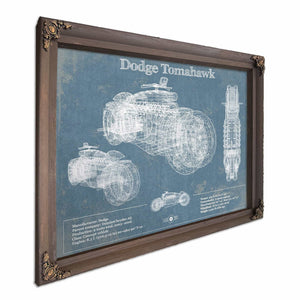 Dodge Tomahawk Vintage Blueprint Auto Print