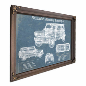 Suzuki Jimney 2019 Vintage Blueprint Auto Print