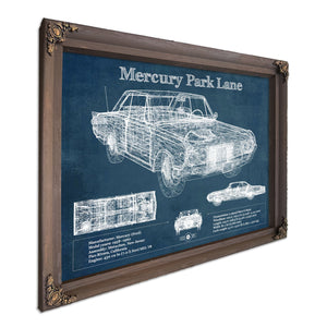 Mercury Park Lane Blueprint Vintage Auto Print