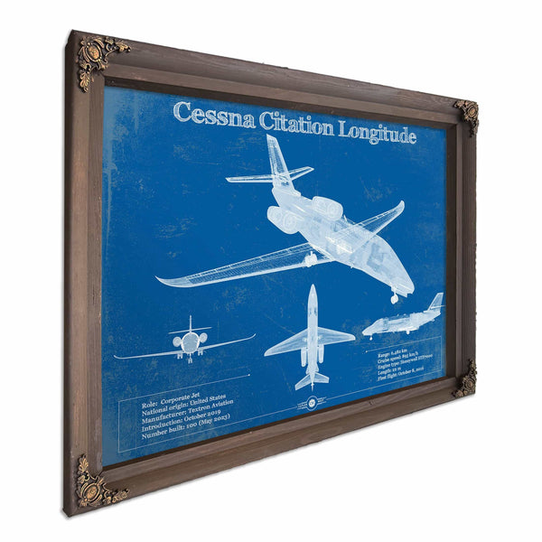 Cessna Citation Longitude Original Blueprint Art