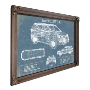 Isuzu MU-X Vintage Blueprint Auto Print