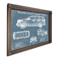 Toyota Land Cruiser Prado (2016) Blueprint Vintage Auto Patent Print