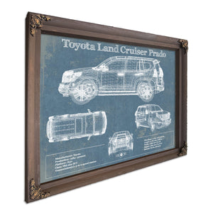 Toyota Land Cruiser Prado (2016) Blueprint Vintage Auto Patent Print