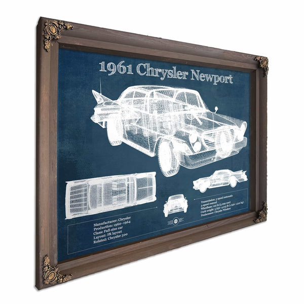 1961 Chrysler Newport Vintage Blueprint Auto Print