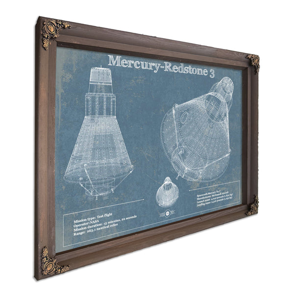 Mercury-Redstone 3 (Freedom 7) NASA Aviation Space Print