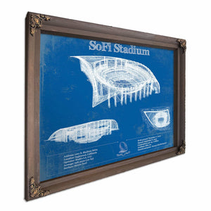 Los Angeles Chargers - SoFi Stadium Vintage Football Print