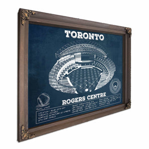 Toronto Blue Jays Rogers Centre Vintage Baseball Fan Print