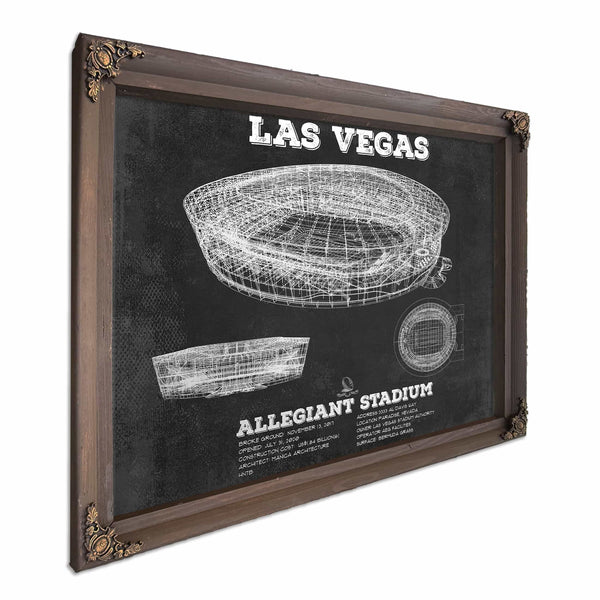 Las Vegas Raiders Allegiant Stadium Vintage Football Print