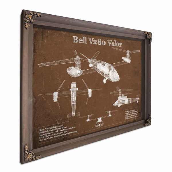 Bell V280 Valor Future Vertical Lift Vintage Blueprint