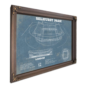 Selhurst Park Stadium A New Crystal Palace Blueprint Vintage Soccer Print