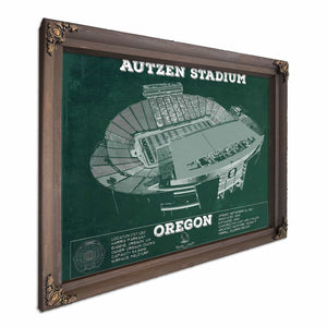 Vintage Autzen Stadium - Oregon Ducks Football Print