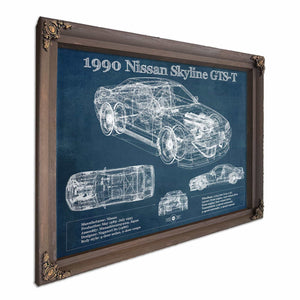 1990 R32 Skyline GTS-T Original Blueprint Art