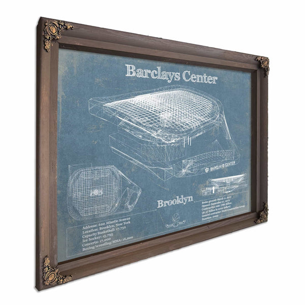 Brooklyn Nets - Vintage Barclays Center NBA Print