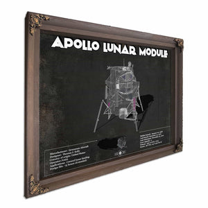 Apollo Lunar Module (LEM) NASA Aviation Blueprint Print