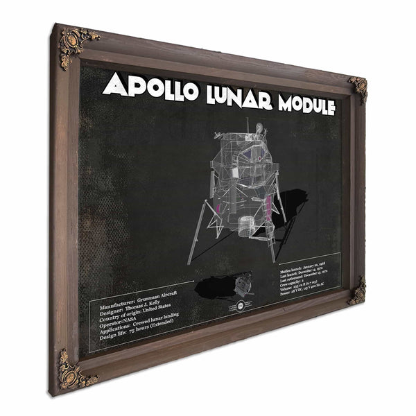 Apollo Lunar Module (LEM) NASA Aviation Blueprint Print