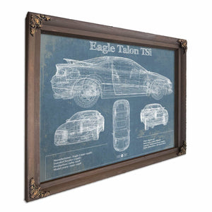 Vintage Eagle Talon TSi Blueprint Vintage Auto Print